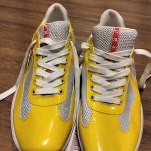 Prada Men's Yellow Sneakers